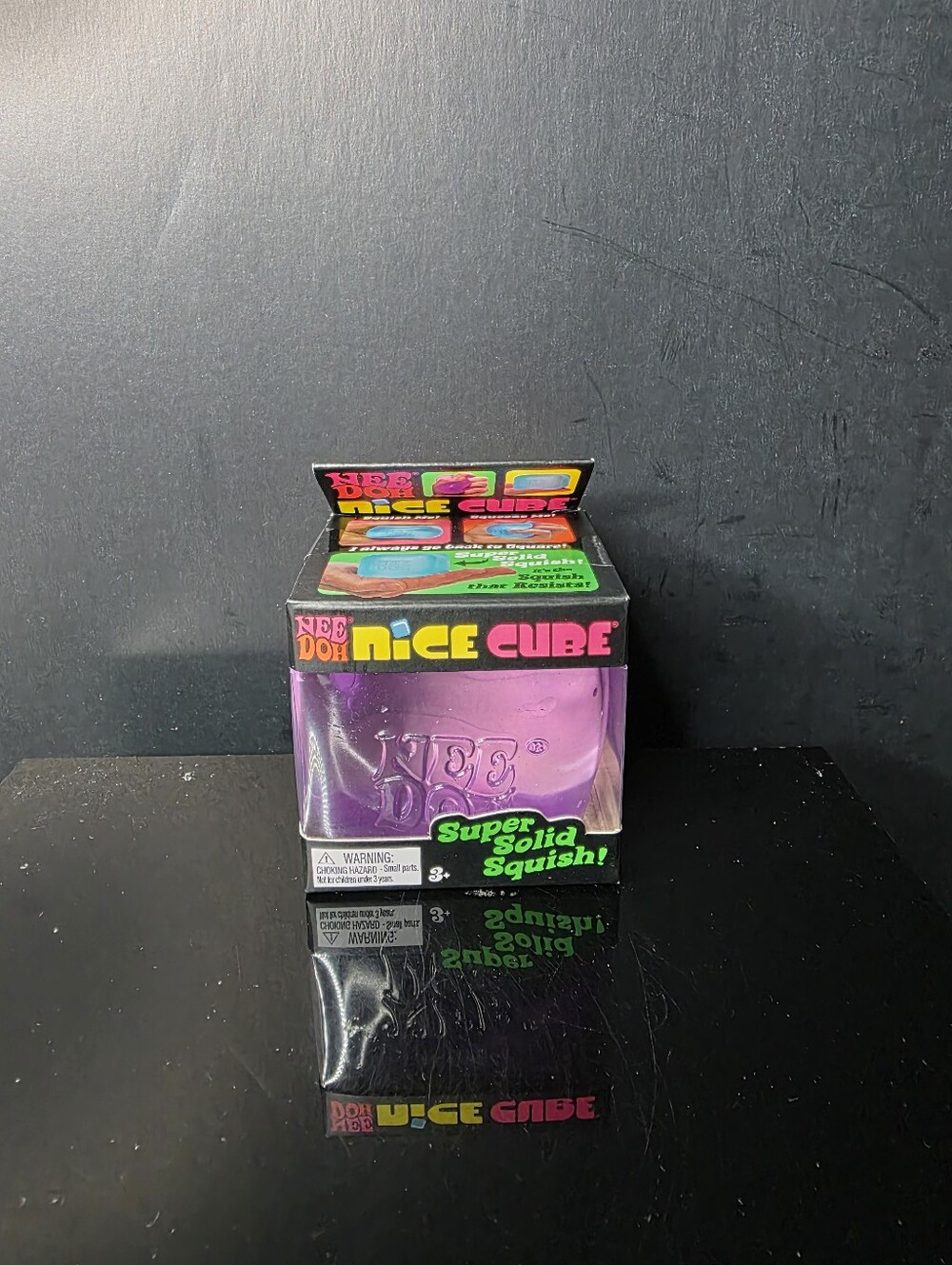 Nee Doh Nice Cube Pink Super Solid Squish Sensory Fidget Toy NEW